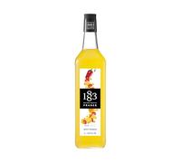 1883 - Maison Routin Premium Spicy Mango Syrup, Natural Fruit Syrup, Absolute for Cocktails and Mocktails, Iced Teas, Desserts and More, No Preservatives - 1L Glass Bottle