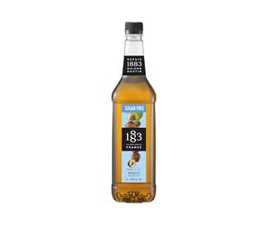 1883 Maison Routin Premium Sugar Free Hazelnut Syrup, Nutty Coffee Syrup for Lattes, Mochas & Desserts, Vegan-Friendly, No Artificial Colours, 1L PET Bottle