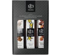 1883 Maison Routin Premium Syrup Gift Set for Coffee & Hot Chocolate (Caramel, Vanilla & Roasted Hazelnut) 3 x 250ml