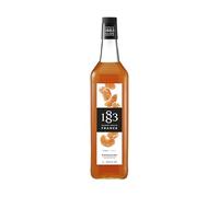 1883 Maison Routin Premium Tangerine Syrup Made with Pure Cane Sugar for Cocktails, Mocktails & Sodas - Zesty Citrus Flavour, No Preservatives - 1L Glass Bottle