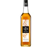 1883 Maison Routin Premium White Peach Syrup - Flavoured Syrup for Iced Tea, Cocktails & Lemonades, Vegan-Friendly, No Artificial Colours, 1L Glass Bottle