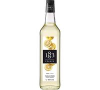 1883 Maison Routin Premium Yuzu Lemon Syrup for Cocktails, Mocktails, Iced Tea, Desserts & Bubble Tea Glass 1L