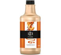 1883 Maison Routin Pumpkin Spice Sauce 1.89L - Barista-Grade Beverage Base, Made in The French Alps, Perfect for Mochas, Lattes and Hot Chocolate, Vegetarian, Pump-Compatible Bottle