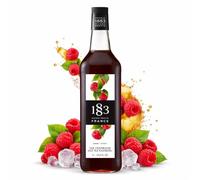 1883 Maison Routin Raspberry Iced Tea Syrup 1L - Premium French Flavoured Syrup for Iced Tea, Cocktails & Mocktails