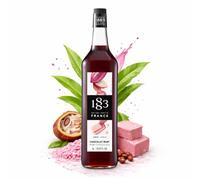 1883 Maison Routin Ruby Chocolate Syrup 1L - Premium Coffee & Cocktail Flavouring Syrup for Latte, Hot Chocolate, Milkshake & Desserts, Fruity Chocolate Taste, Glass Bottle