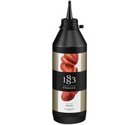 1883 Maison Routin Strawberry Sauce 500ml - Gourmet Dessert Topping for Desserts, Cocktails, Hot Chocolates, Vegetarian, Nut-Free & Gluten-Free, Squeezy Bottle for Easy Use