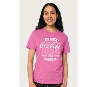 1886 USA Sports Style Relaxed Fit T-Shirt Coca-Cola Pink M