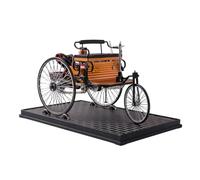 1886 Vintage First Generation Three-Wheel Automobile Model Kit, DIY Metal Mechanical Electric Car Assembly Set, Classic Engineering Display Model, Collectors Mechanical Vehicle Replica, 430+PCS