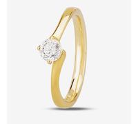 1888 Collection 18ct Gold 0.25ct Diamond Twisted Solitaire Ring RI-137(.25CT PLUS) H/SI1/0.25ct