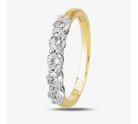 1888 Collection 18ct Gold Brilliant Cut 0.75ct Five-Stone Diamond Ring HET1001