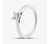 1888 Collection 9ct White Gold 0.33ct Princess Cut Diamond Solitaire Ring PPP01-9W-0.33-H-SI2