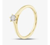 1888 Collection 9ct Yellow Gold 0.20ct Brilliant Cut Diamond Solitaire Ring RPP11-9Y-0.20-H-SI2