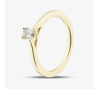 1888 Collection 9ct Yellow Gold 0.33ct Emerald Cut Diamond Solitaire Ring EPP01-9Y-0.33-H-SI2