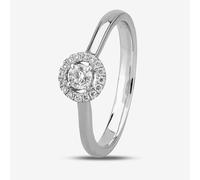 1888 Collection Platinum 0.15ct Diamond Floating Halo Ring DSR21(.15CT PLUS)- F/SI2/0.25ct