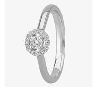 1888 Collection Platinum 0.15ct Diamond Floating Halo Ring DSR21(.15CT PLUS)- F/SI2/0.25ct