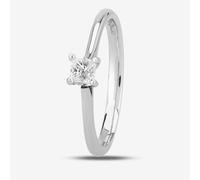 1888 Collection Platinum 0.25ct Princess-Cut Diamond Classic Solitaire Ring RI-2022(.25CT PLUS)- D/VS2/0.27ct