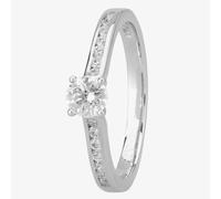 1888 Collection Platinum 0.33ct Diamond-Set Solitaire Ring RI-138(.33CT PLUS)- F/SI2/0.37ct