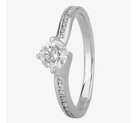 1888 Collection Platinum 0.50ct Channel-Set Diamond Solitaire Ring RI-1191(.50CT PLUS)- G/SI2/0.51ct