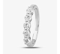 1888 Collection Platinum 0.75ct Five-Stone Diamond Ring HET1001(.75CT PLUS)- F-G/SI1-SI2/0.76ct