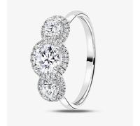 1888 Collection Platinum 1.00ct Triple Halo Diamond Ring R3-2042(1.00CT PLUS)- F-H/VS2-SI1/1.17ct
