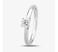 1888 Collection Platinum Brilliant Cut 0.33ct Diamond Solitaire Ring RI-2016 - F/SI2/0.34ct