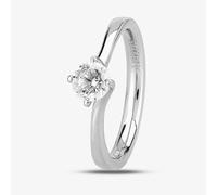 1888 Collection Platinum Brilliant Cut 0.60ct Diamond Solitaire Twist Ring RI-137 - E/SI2/0.60ct