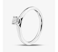 1888 Collection Platinum Certificated Round Cut 0.33ct Diamond Four Claw Solitaire Ring RI-2016(.33CT PLUS) - N