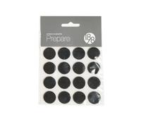 1898 Prepare furniture floor protectors Black, self-adhesive felt ø20 mm, 16 pcs