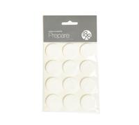 1898 Prepare furniture floor protectors White, self-adhesive felt, ø28 mm, 12 pcs