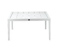 1898 Santander coffee table 78x78x40 cm White aluminium