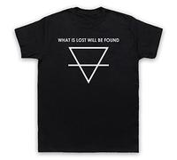 1899 What is Lost Will Be Found Pyramid Triangle Mens T-Shirt, Black, Large