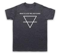 1899 What is Lost Will Be Found Pyramid Triangle Mens T-Shirt, Vintage Slate, XL