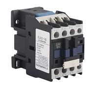 18A AC Contactor Normally Open High Sensitivity Strong Conductivity Flame Retardant Industrial Electric Contactor for Power Distribution and Electrical Control ABS Plastic Silver