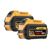 18Ah 20V/60V Lithium Battery Compatible with DeWalt FLEXVOLT MAX DCB609/DCB606/DCB612 & DCD996/DCF885/DCS391 SeriesTools | High-Capacity 18000mAh Cordless Power Tool Battery(60V-20V 12Ah X2)