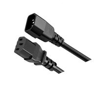 18AWG C13-C14 Fire Retardant Power Cable Heavy Duty PVC Copper Conductors for Industrial Servers/Devices Industrial IEC Power Cable PVC