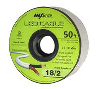 18AWG Low Voltage LED Cable 2 Conductor Jacketed in-Wall Speaker Wire UL/cUL Class 2 (50 ft Reel)