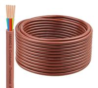18AWG Thermostat Wire 18/5 Solid Copper - 5 Conductor Low Voltage HVAC Cable for Thermostats, Alarm Systems, Doorbells, Multi-Color, 50FT