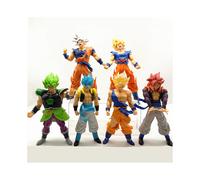 (18cm 1100g) Collectible Dragon Ball Z Figurines 7 Inch Pvc Super Saiyan Goku Vegeta Broly Model Figures
