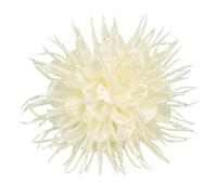 18cm/7in Dainty Spiky Fabric Flower Brooch Pin for Women Girls Elegant Crystal Colorful Pom-Pom Fluffy Floral Peony Brooches Lapel Hair Pins Trendy Party Dress Accessories Jewelry, M, Metal, no