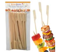 18cm Bamboo Paddle Skewers - Pack of 50 | Bamboo Cocktail Picks for Kebabs, Burgers, Appetisers, Fruit, BBQ & Crafts (50, 18cm / 7 Inch)