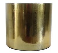 18cm Gold Etched Metal Planter by Leaf Leaf Gold One Size