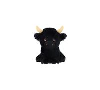 18cm Keeleco Black Shaggy Cow