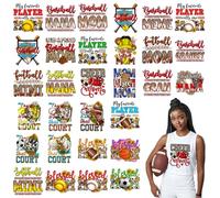 18cm Large DTF Transfers Ready to Press, 30Pcs Iron on Transfers for Tshirts Heat Transfers for DIY T-Shirts Sweatshirts Bags Mother's Day Designs
