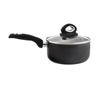 Pendeford Housewares Premium 18cm Non-Stick Saucepan with Glass Lid, 2.5L Capacity, Soft Touch Handle, Steam Vent, Induction & All Hob Compatible, Dishwasher Safe, 2.5mm Pressed Aluminium