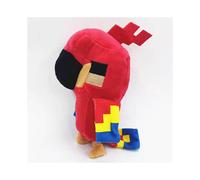 (18cm Red Parrot) MINECRAFT Creeper Enderman Filling Plush Toys Xmas Gifts My World Oversized DolL