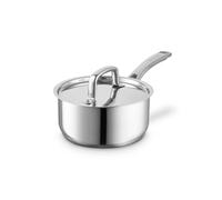 Sur La Table 18cm Saucepan, Riveted Steel Handle and Lid, Induction Compatible, Stainless Steel