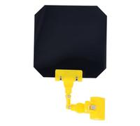 18cm Square Welding Shading Cover, Clip On Handheld Welding Panel, Anti Strong Light Eye Protective Shield with Flexible Arm for Arc and Argon Welding (Yellow)