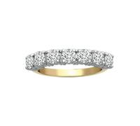 18ct 2 Colour Gold 2ct Diamond 7 Stone Eternity Ring 4mm - 18R946-200 Jewelco London Multi M