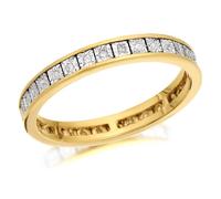 18ct Gold Diamond Full Eternity Ring - 10pts - D89148-S