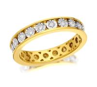 18ct Gold Diamond Full Eternity Ring - 30pts - D89147-O